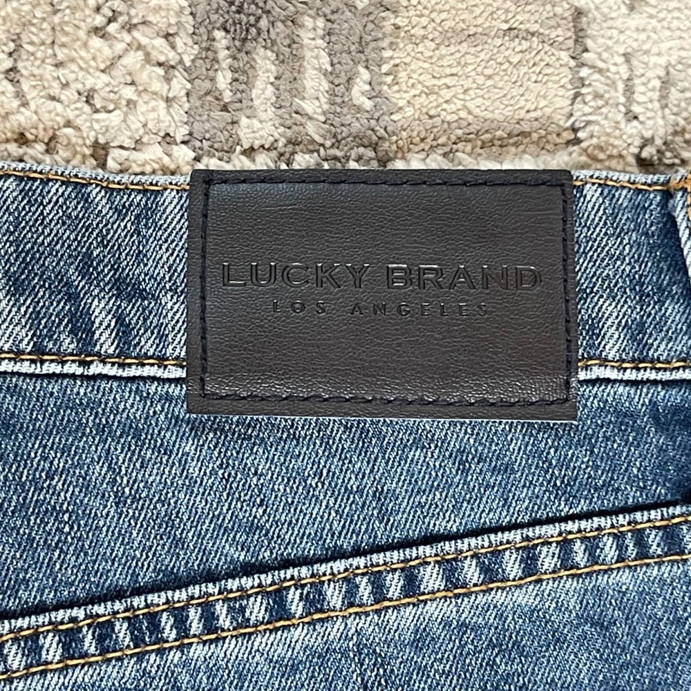 Lucky Brand Men’s Slim Straight Jeans - Blue Denim - Picture 9 of 13
